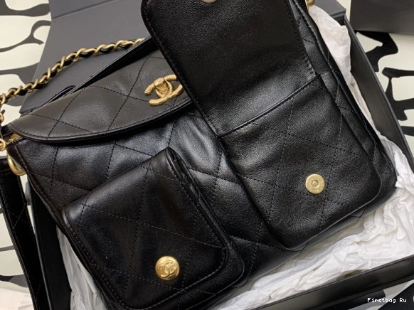 First Bag Ru CHANEL HOBO HANDBAG-19×24×5cm 0730